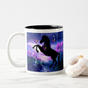 Horse Two-Tone Coffee Mug