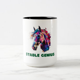 Horse Two-Tone Coffee Mug
