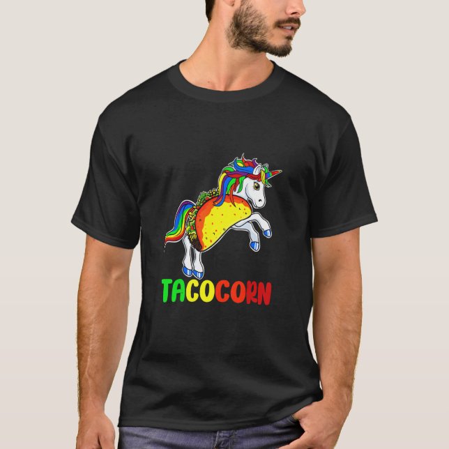 Horse Unicorn Taco Mexican Festival T-Shirt (Front)