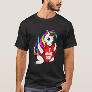 Horse Unicorn Valentines Day T-Shirt