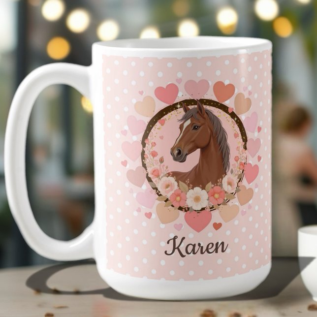 Horse Valentine Coffee Mug (Celebrate in style with this charming birthday invitation featuring a beautiful horse design. 
)