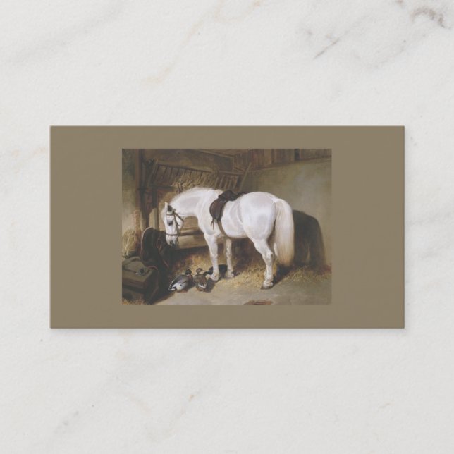 Horse Vintage Business Card (Front)