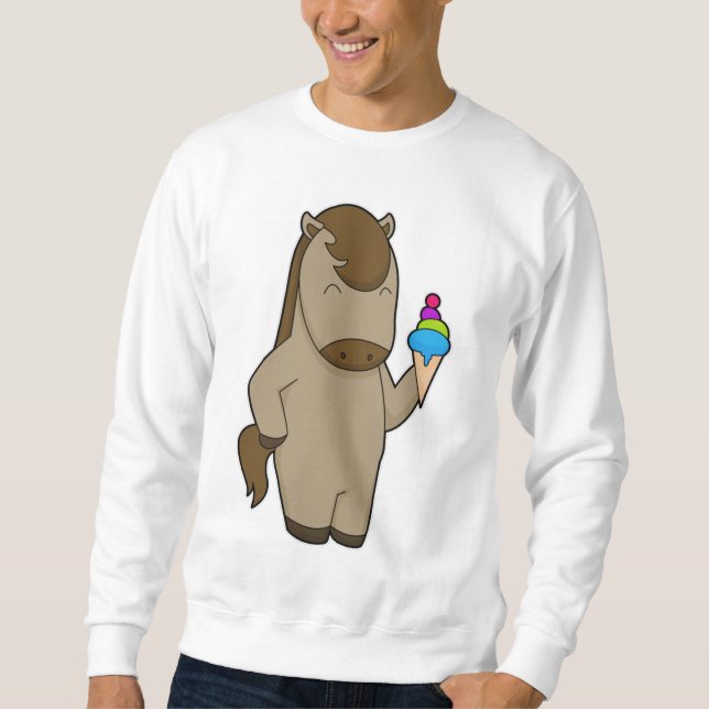 Horse Waffle ice cream Sweatshirt (Front)