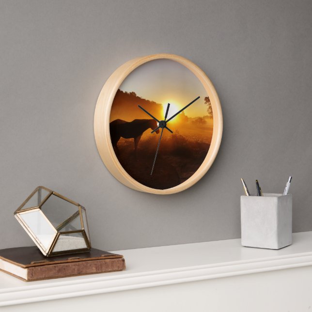 Horse wall clock (Office)