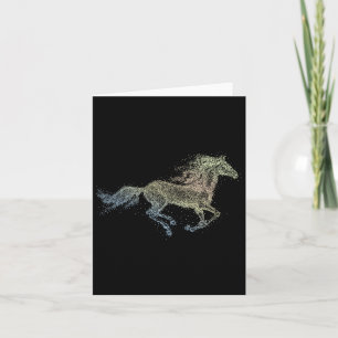 Horse Watercolor I Love Horses Horseback Riding Eq Card