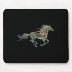 Horse Watercolor I Love Horses Horseback Riding Eq Mouse Pad