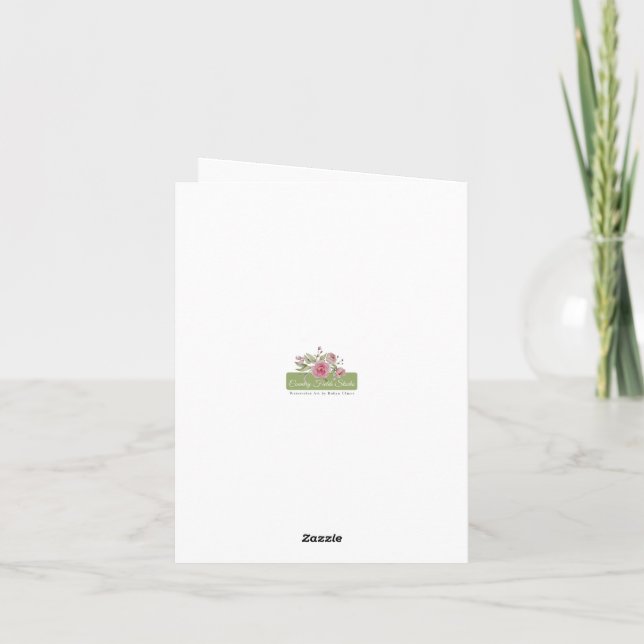 Horse watercolored blank notecards (Back)