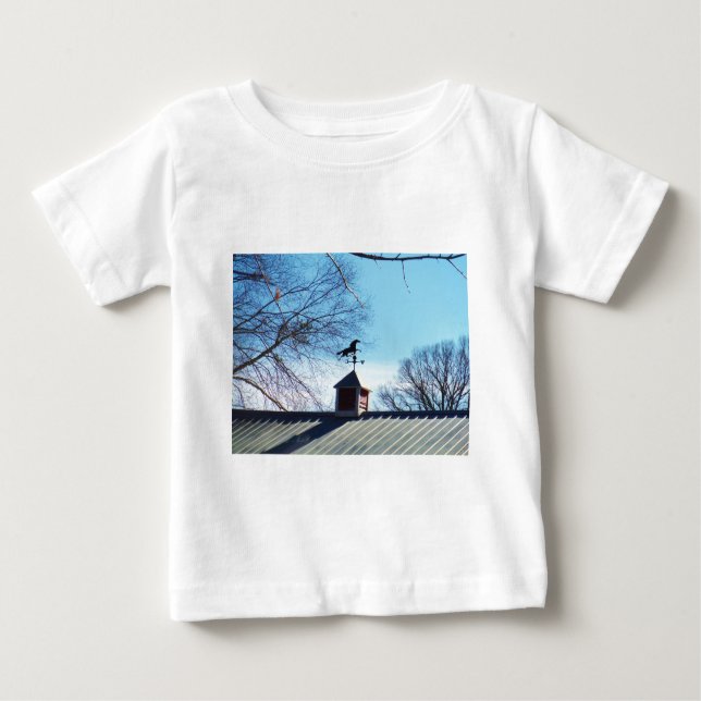 Horse Weather Vane Blue Sky Baby T-Shirt (Front)