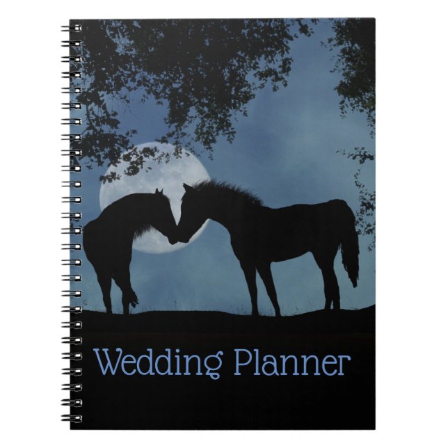 Horse Wedding Planner Journal Notebook (Front)