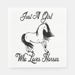 Horse Western Rustic Cowboy Equestrian Wedding Napkin