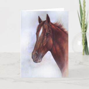 Horse whisper animal art card