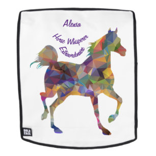Horse Whisperer I Love Horses Personalise Name Backpack