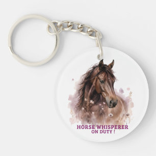 Horse Whisperer on duty Key Ring