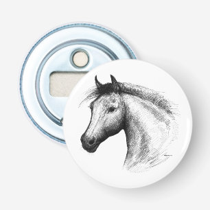 Horse: White Bottle Opener
