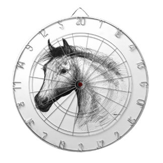Horse: White Dartboard