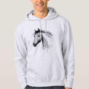 Horse: White Hoodie
