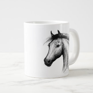 Horse:  White Large Coffee Mug