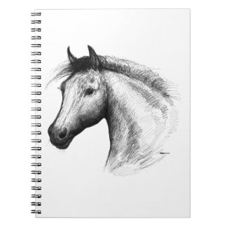 Horse: White Notebook