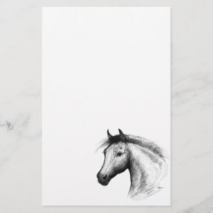 Horse: White Stationery