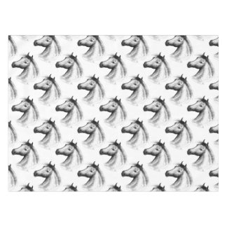 Horse: White Tablecloth