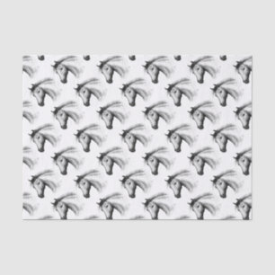 Horse: White Tissue Paper