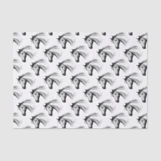 Horse:  White Tissue Paper