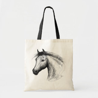 Horse: White Tote Bag