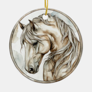 Horse Wild Tame and Timeless Collection Ceramic Tree Decoration