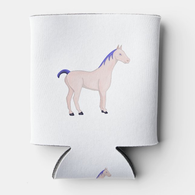 Horse With a Blue Mane Can Cooler (Front)