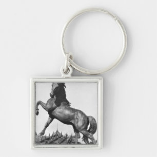 Horse with a harrow key ring