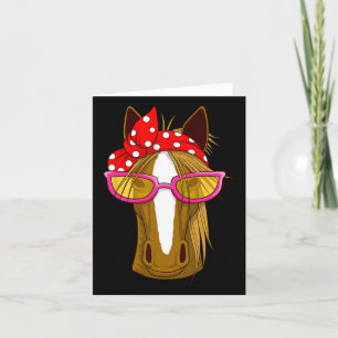 Horse With Bandanna - Horseback Riding Card