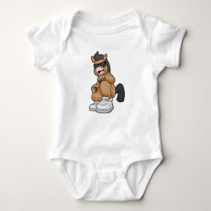 Horse with big Shoes Baby Bodysuit