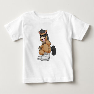 Horse with big Shoes Baby T-Shirt