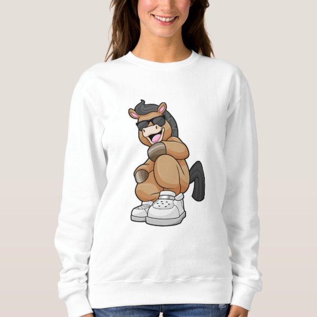 Horse with big Shoes Sweatshirt (Front)