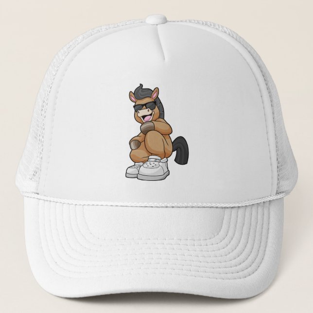 Horse with big Shoes Trucker Hat (Front)