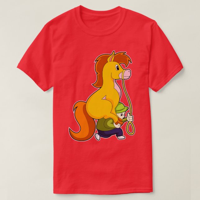 Horse with Boy T-Shirt (Design Front)