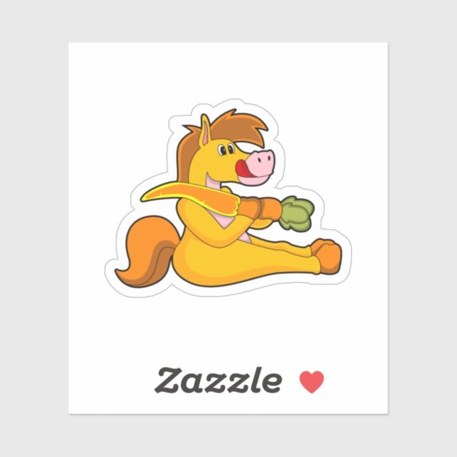 Horse with Carrot (Sheet)