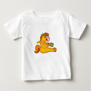 Horse with Carrot Baby T-Shirt