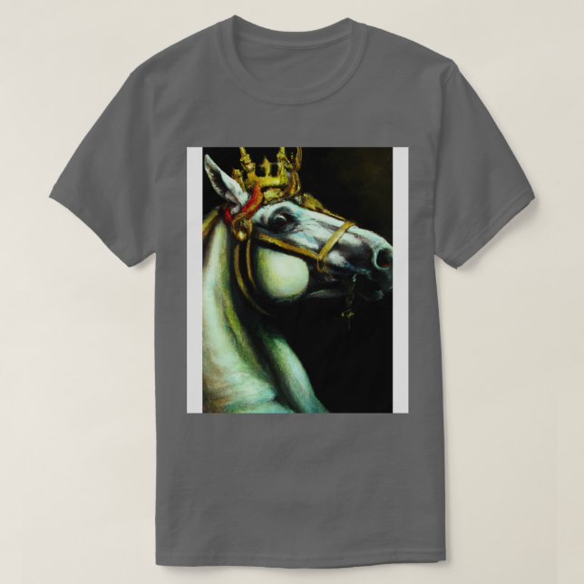 Horse with Crown 2 T-Shirt (Design Front)