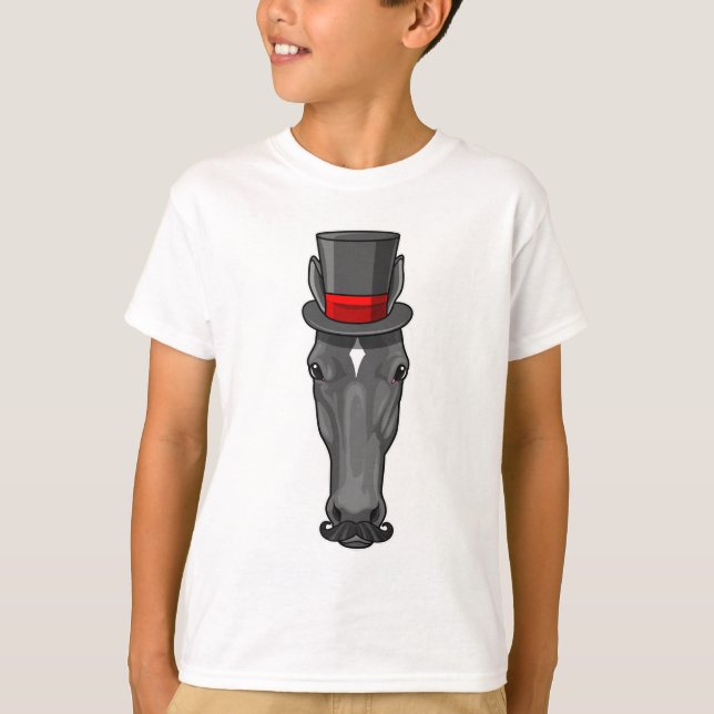 Horse with Cylinder T-Shirt (Front)