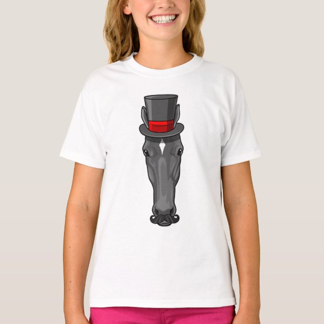 Horse with Cylinder T-Shirt (Front)