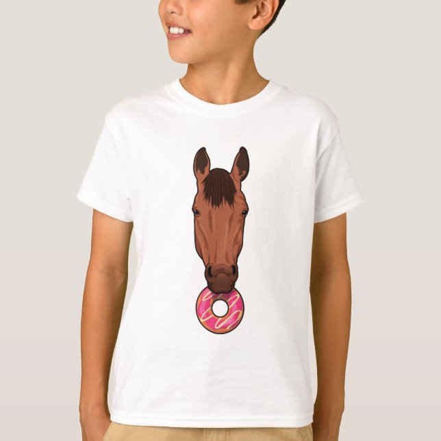 Horse with Donut T-Shirt (Front)