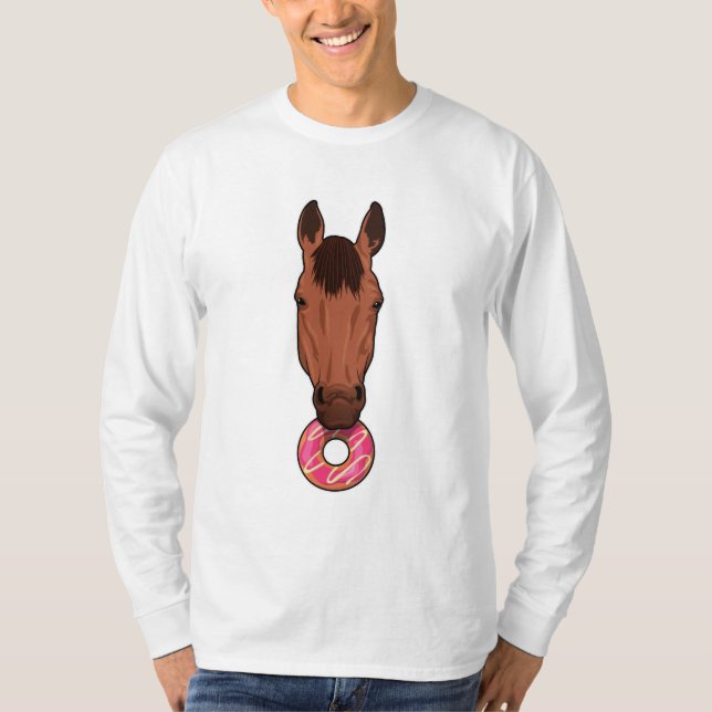 Horse with Donut T-Shirt (Front)
