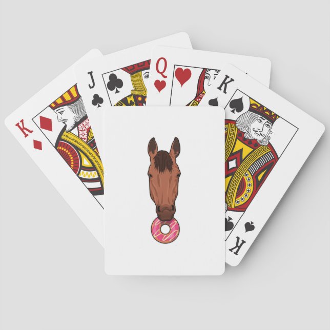 Horse with Doughnut Playing Cards (Back)