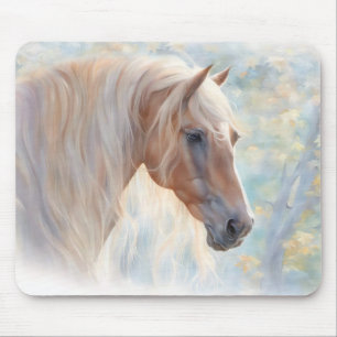 Horse with Flowing Mane Beautiful  Mouse Pad