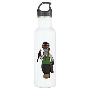 Horse with Hat & Cane 710 Ml Water Bottle