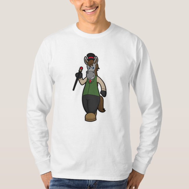 Horse with Hat & Cane T-Shirt (Front)
