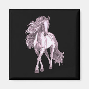 Horse With Long Mane Riding Horse Lover Magnet
