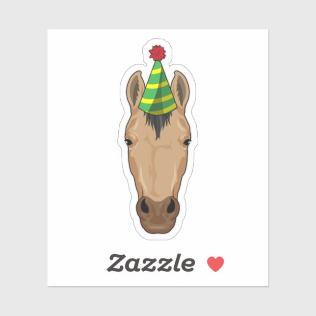 Horse with Party hat (Sheet)