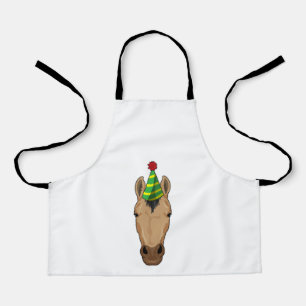 Horse with Party hat Apron